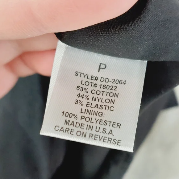 Intermix Black Cotton Blend Lace-Up Corset Skirt P5190 - Picture 8 of 10